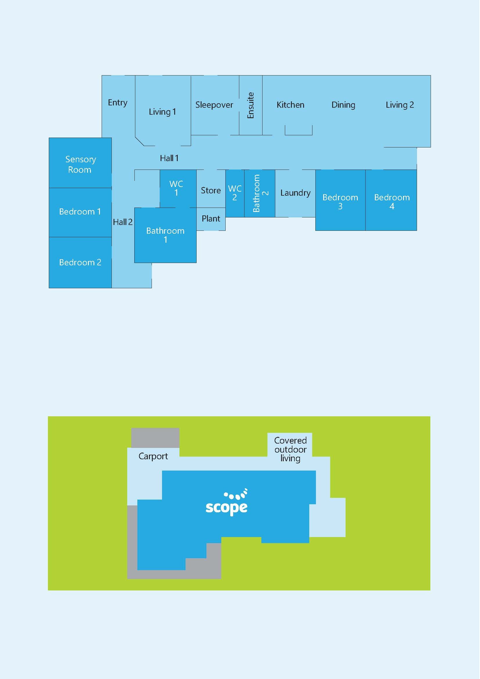Supported Independent Living in Beechworth — Floorplan 1