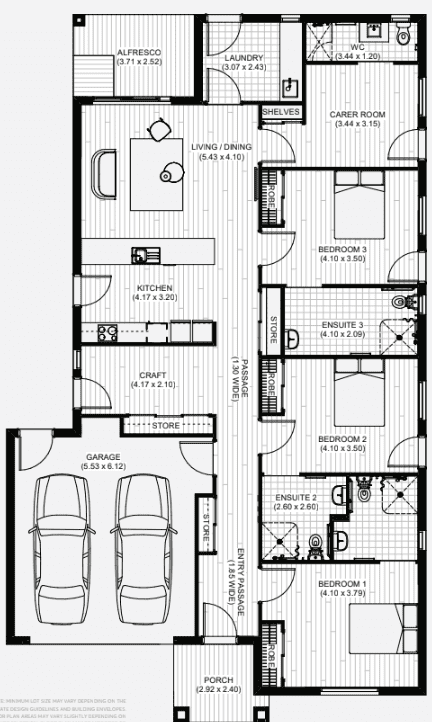 Brand New luxury SDA High Physical Support Home Cranbourne VIC — Floorplan 1