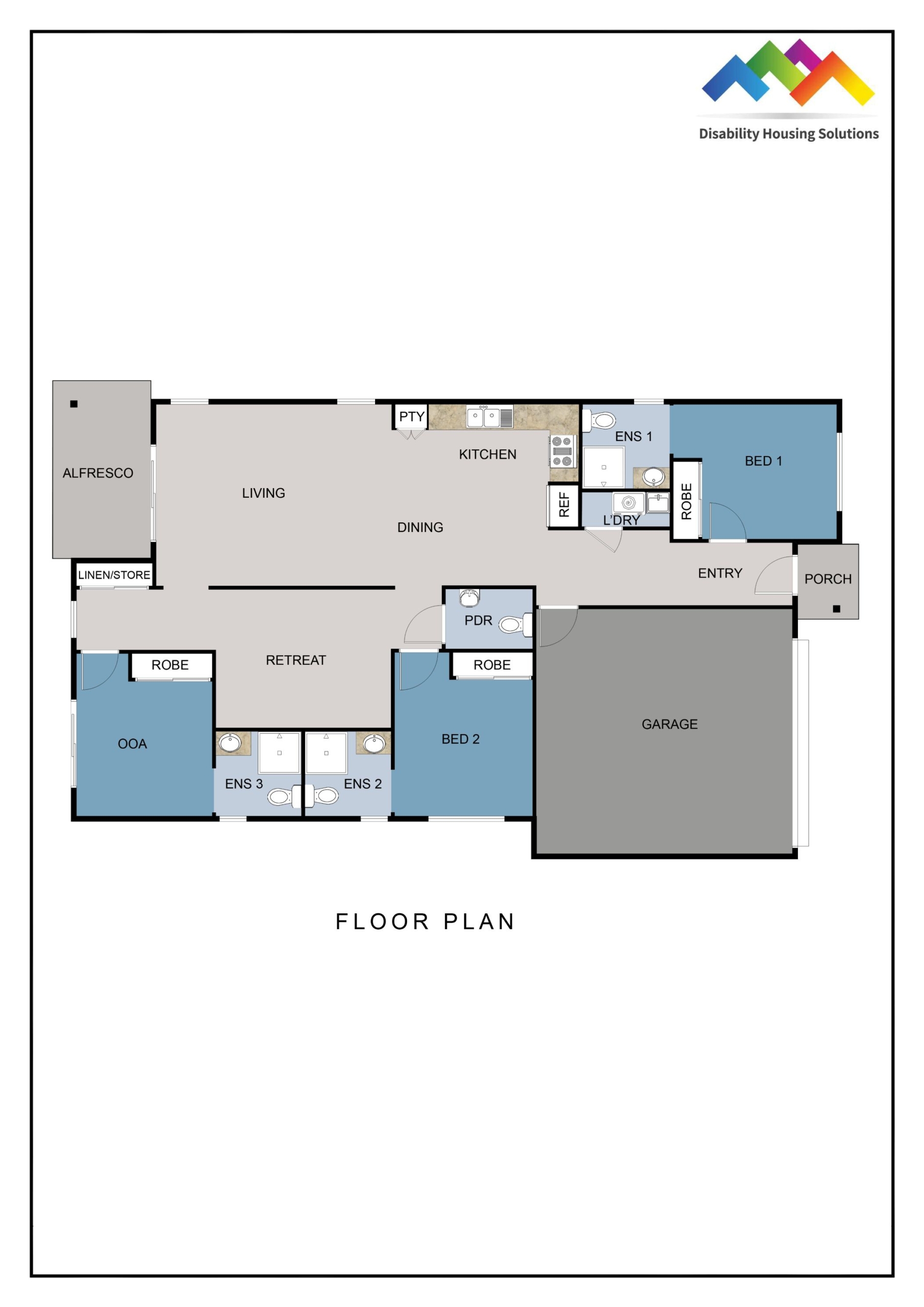 WOODFORD, QLD - IMPROVED LIVEABILITY HOUSE — Floorplan 1