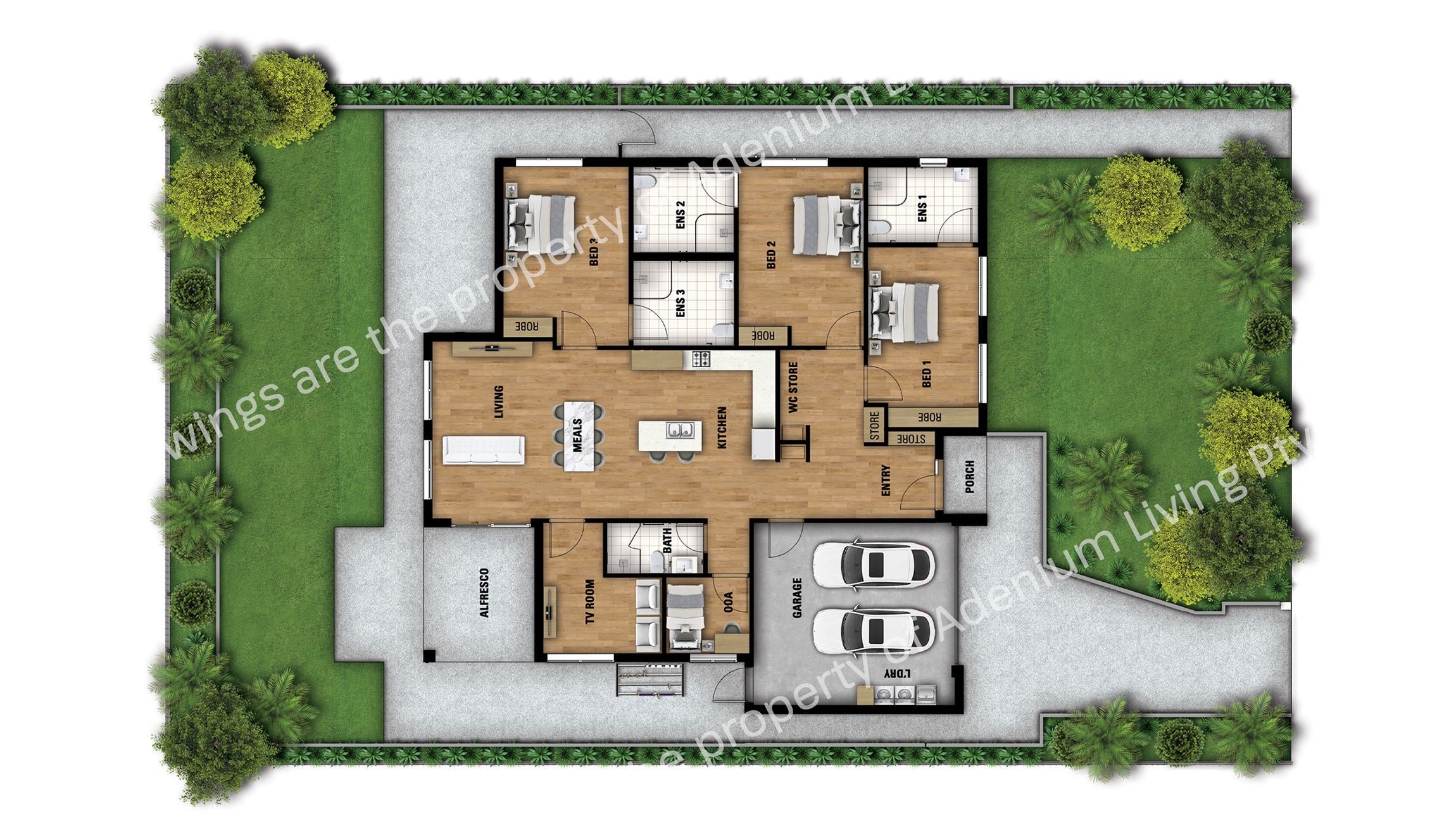 Quality SDA Housing in Hackham West for Independent Living — Floorplan 1