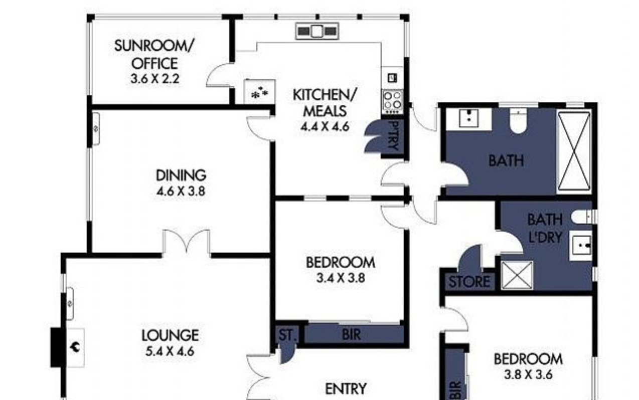 Accessible Newtown 3 B/R Home. MTA - Female with Nil BOH - Avail Immediately. — Floorplan 1