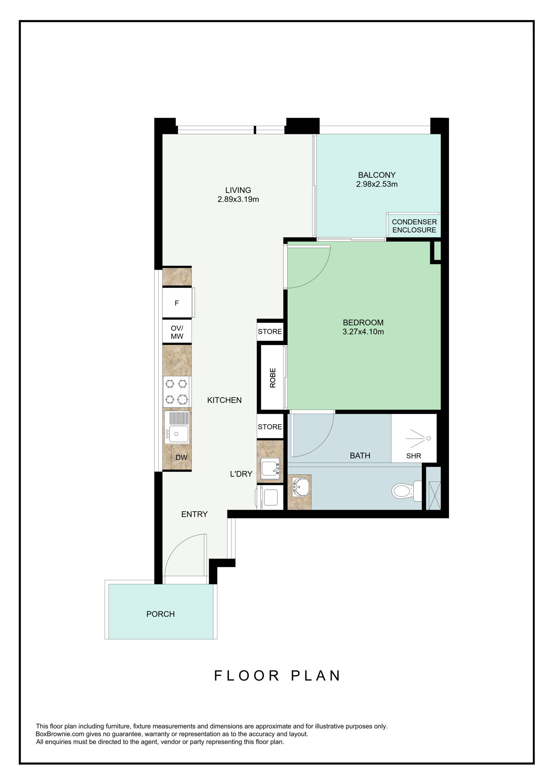 1 Bedroom Apartments, Macquarie Park — Floorplan 1