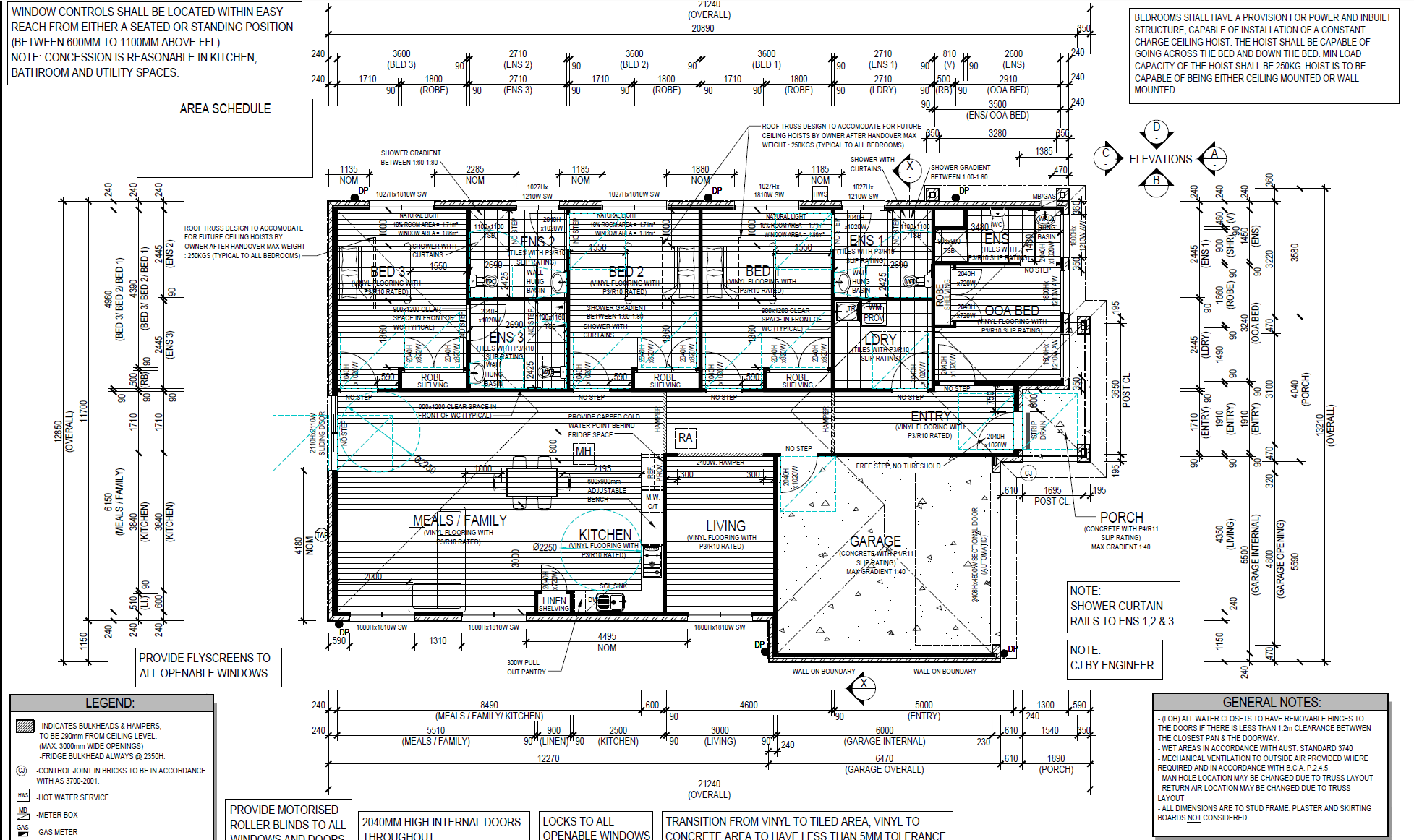 Aspire's HPS SDA: 3 Bedroom with 3 Ensuites Seeking 1 Resident - Clyde VIC — Floorplan 1