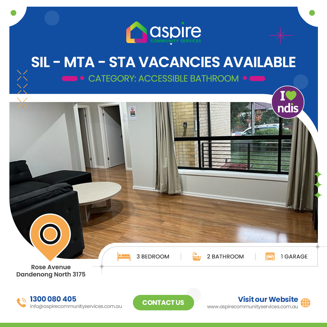 Aspire's (SIL • MTA • TAC • STA • OOHC) Seeking 1 Resident- Dandenong North VIC in Dandenong North