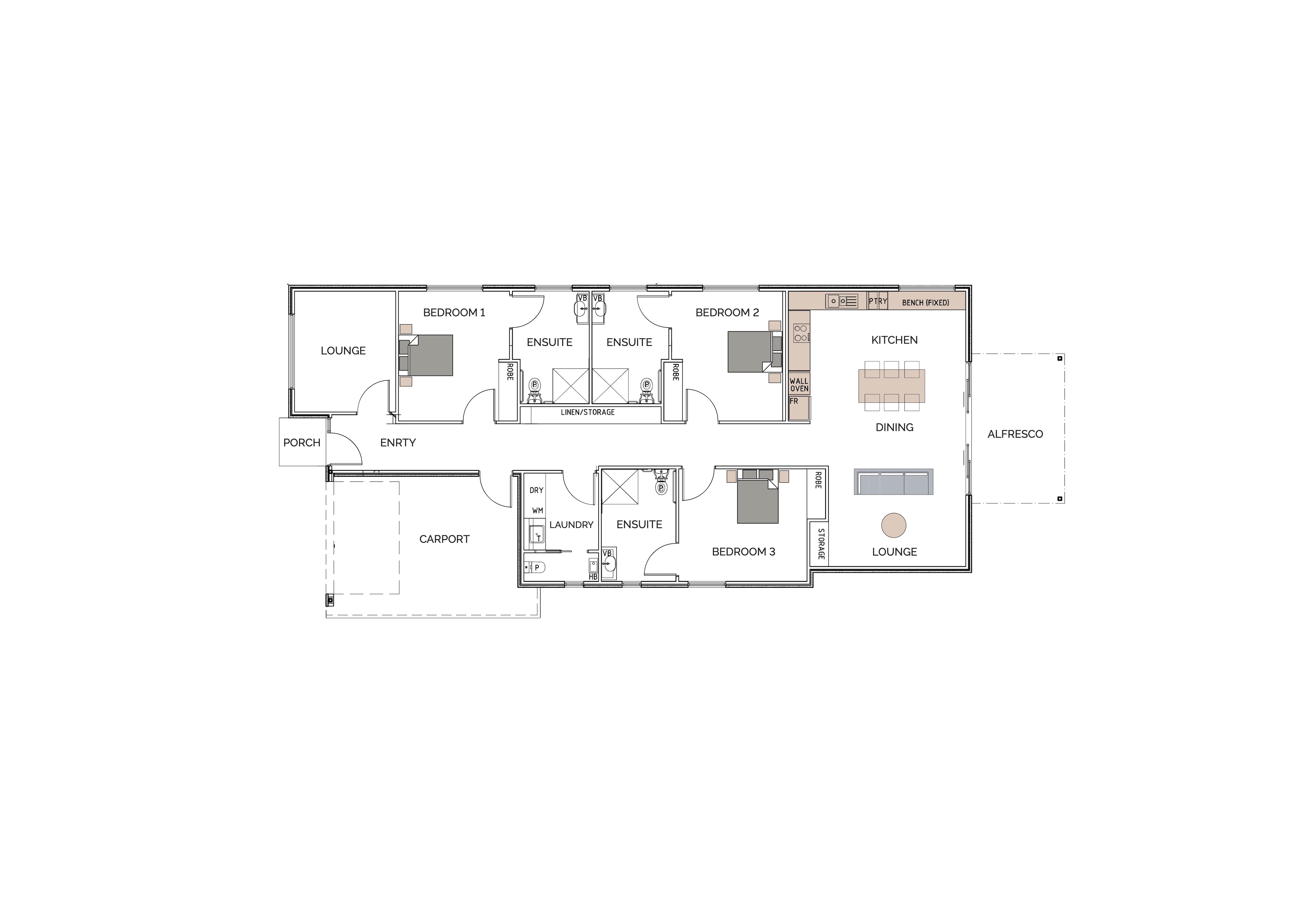 New Build SDA In Angle Vale - Last Bedroom Available — Floorplan 1