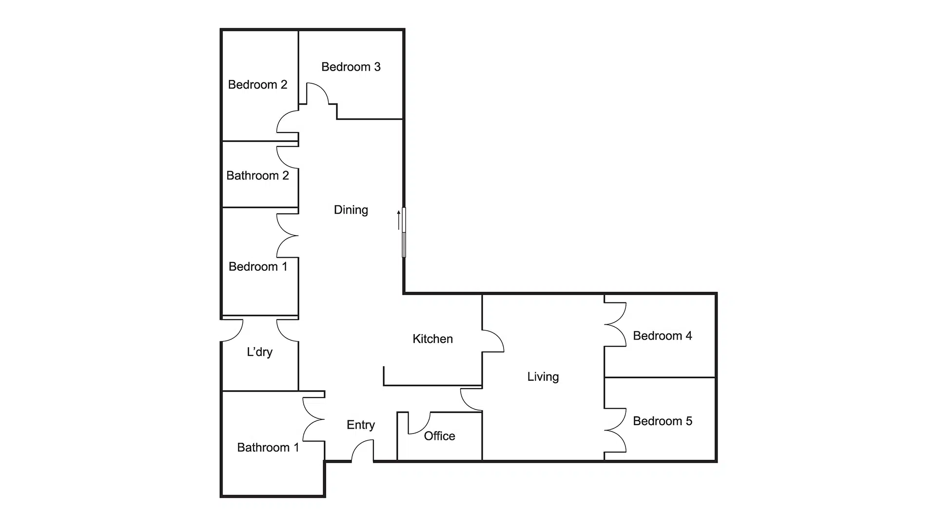 Hornsby Heights – shared 4-bedroom all-male home — Floorplan 1