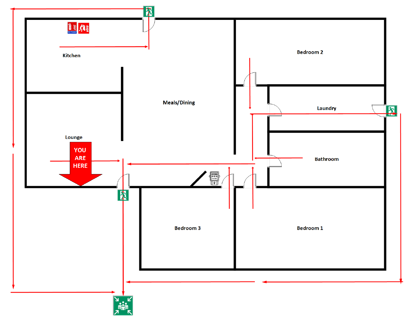 Hillcrest - share in-home supports with one other in a delightful cluster! — Floorplan 1