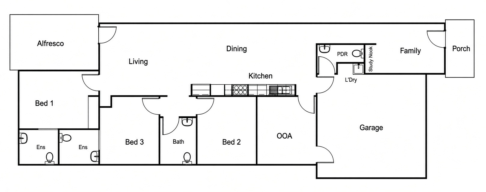 Logan, 4 Bedroom Robust / IL SDA Home, OOA, 1:2 or 1:3, Appendix H Approved — Floorplan 1