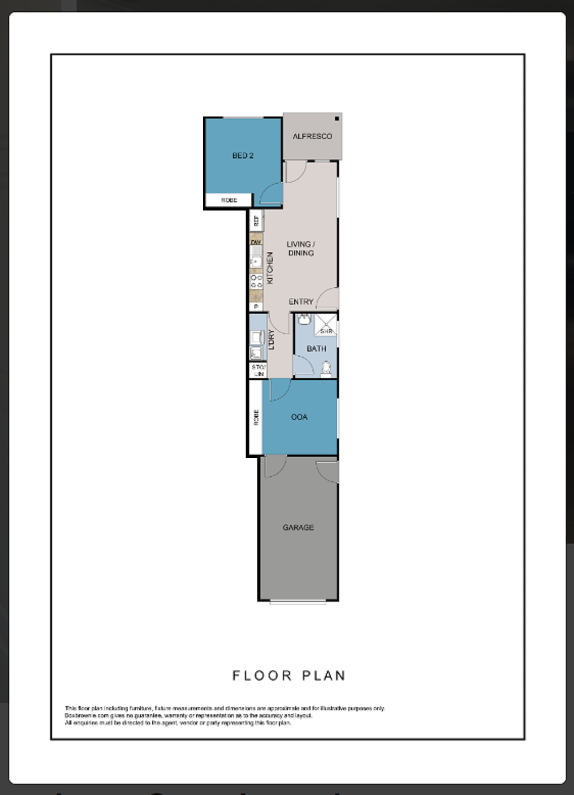 Eli Waters, Hervey Bay QLD - Robust 2 Bed Duplex (Villa 2) — Floorplan 1