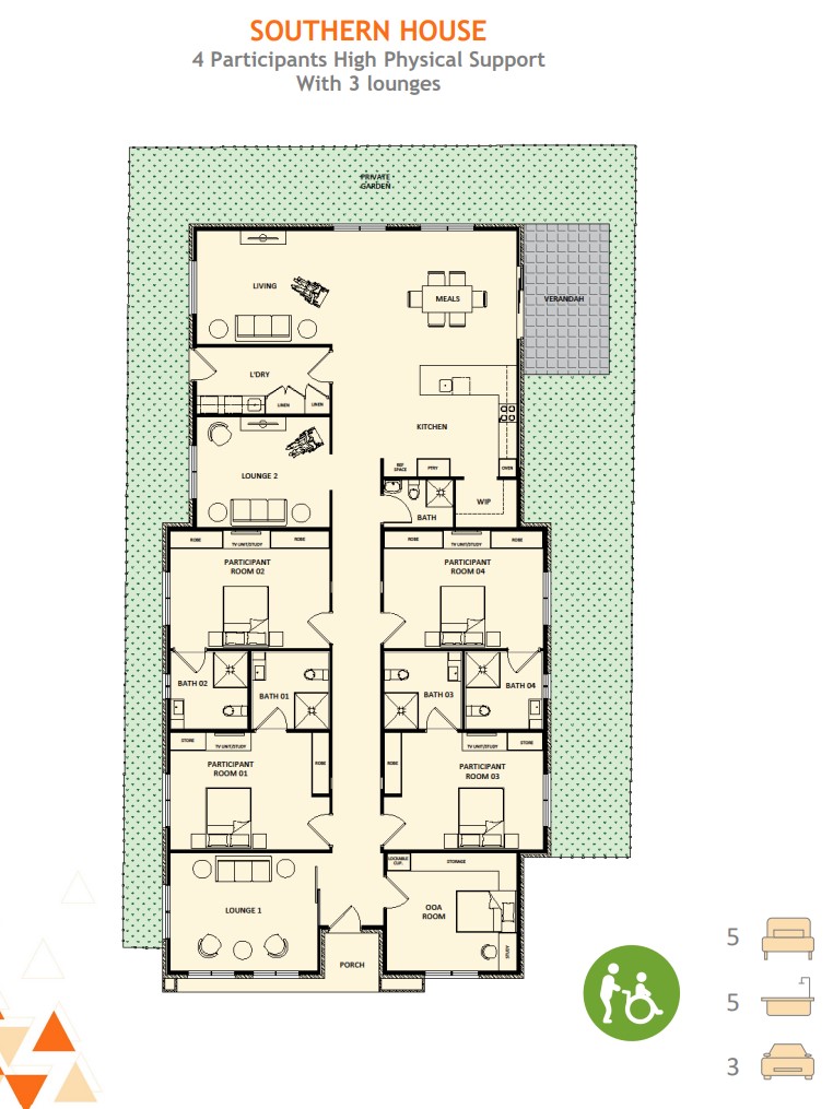 Avail. Now - HPS/FA vacancies for males, huge bedrooms and ensuites — Floorplan 1