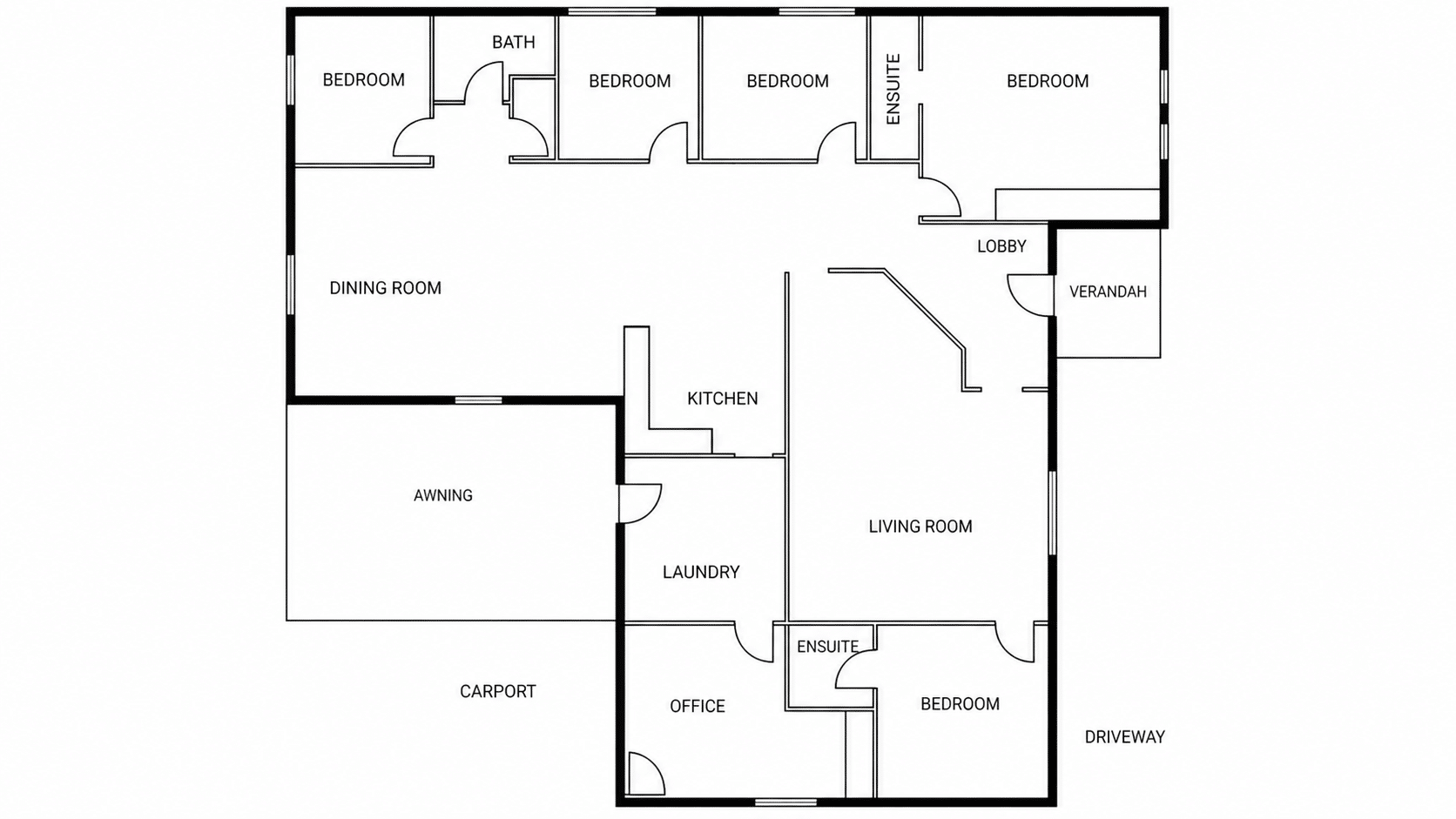 Terrey Hills – Shared 5-bedroom home — Floorplan 1