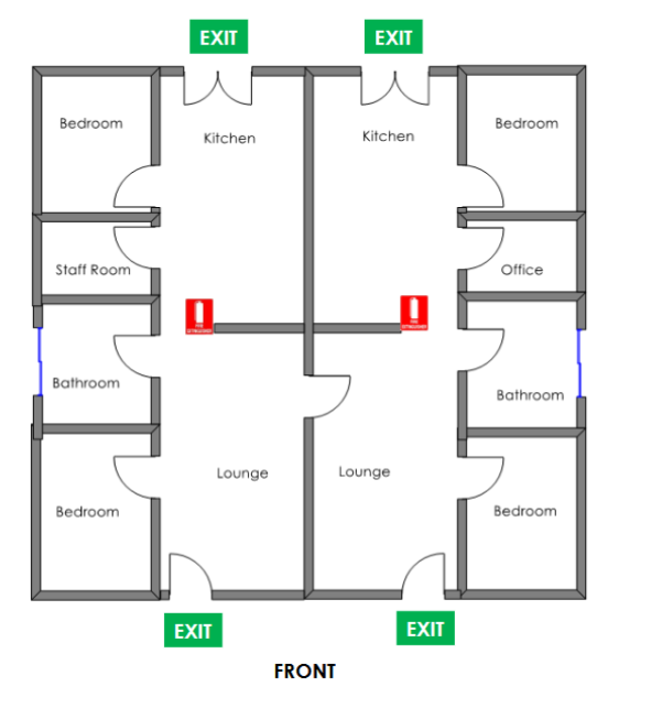Magill - 1 Vacancy 4 Bedroom Residence Basic — Floorplan 1
