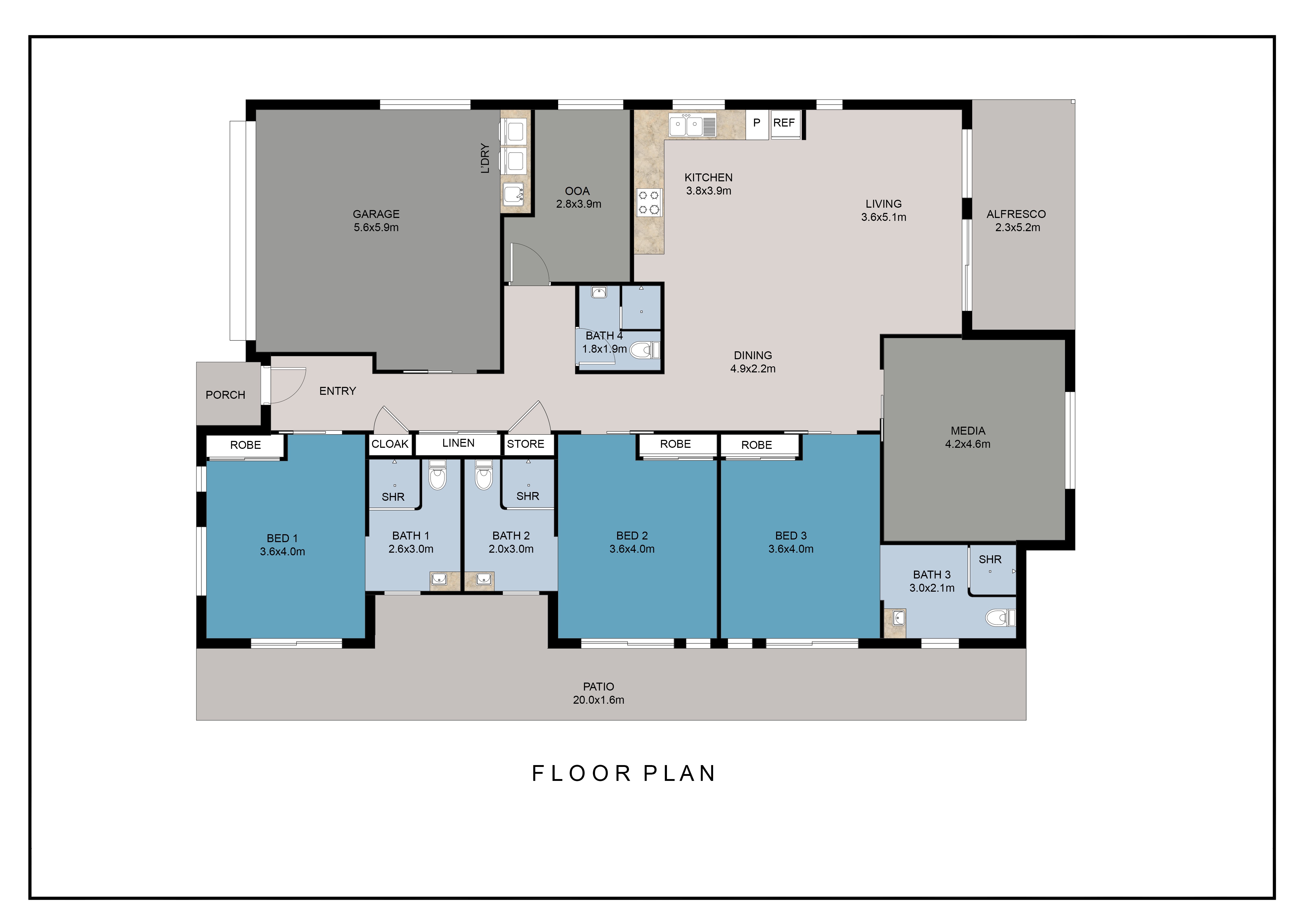 SDA Port Macquarie — Floorplan 1