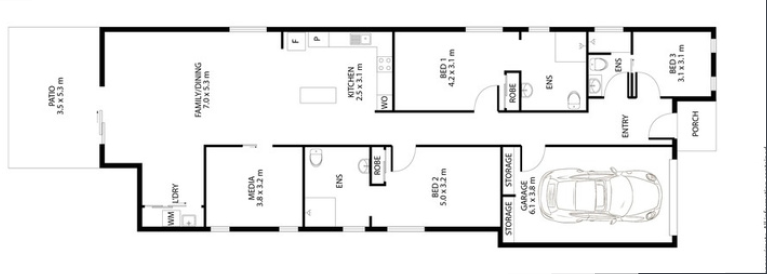 16A Gorari Street – Idalia — Floorplan 1
