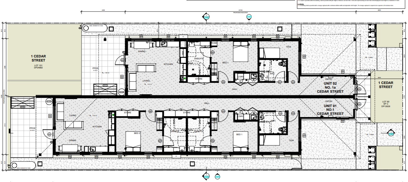 Cedar St (Villa), Cardiff NSW — Floorplan 1