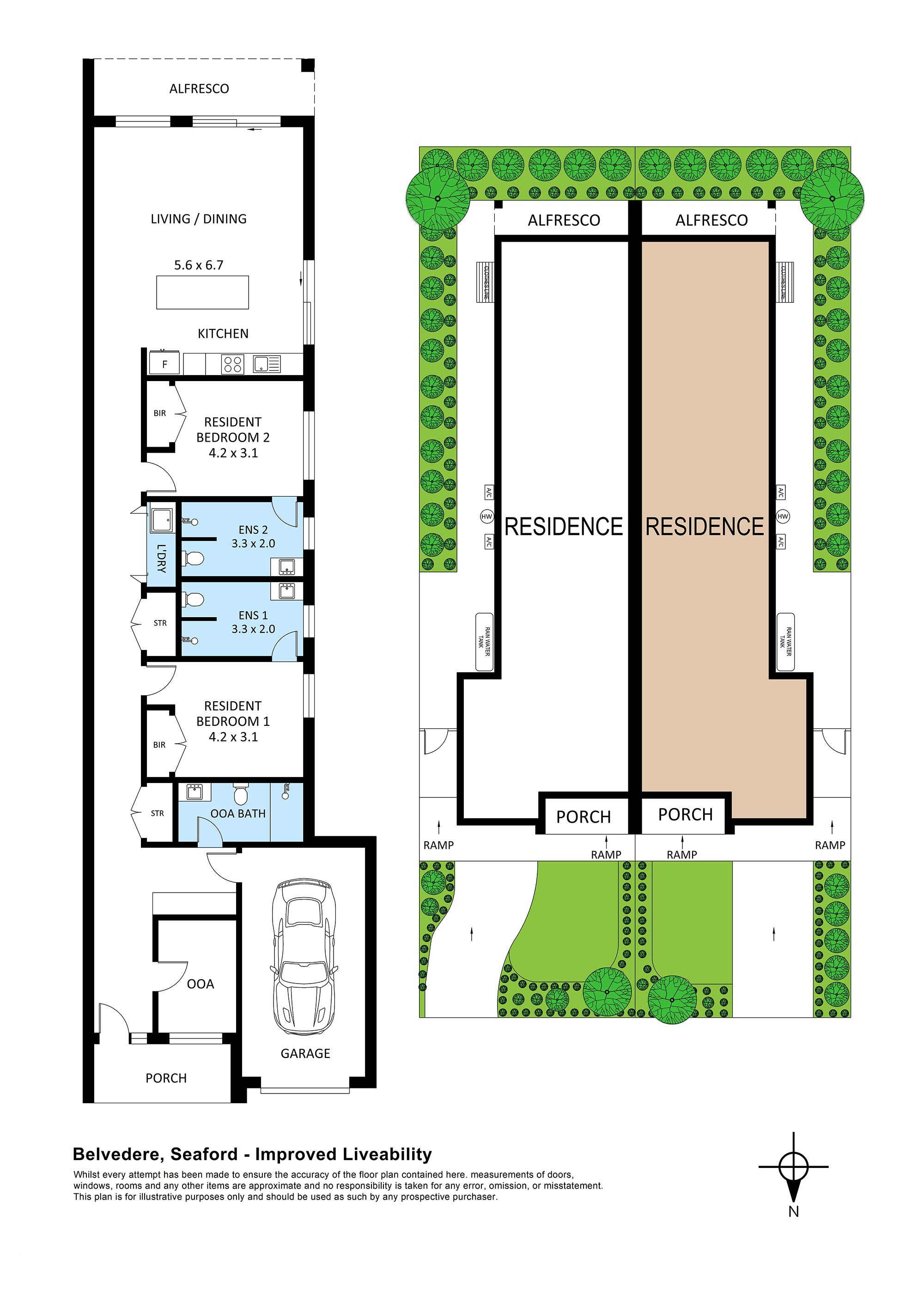 Improved Livability SDA Just 6 Minutes From Seaford Beach! — Floorplan 1
