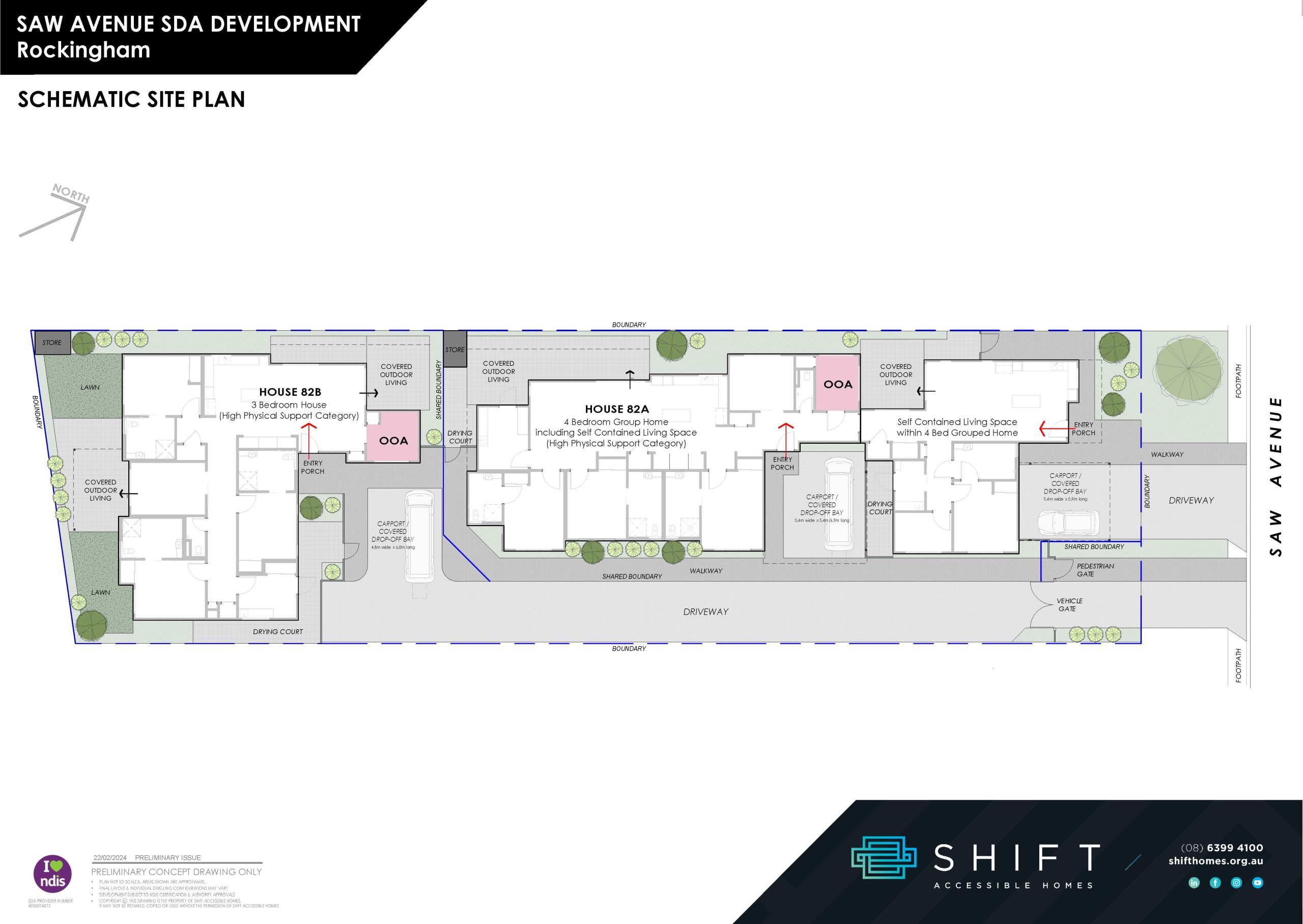 Saw Avenue Rockingham SDA House A2 — Floorplan 1