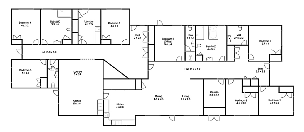 Traralgon: Robust house — Floorplan 1